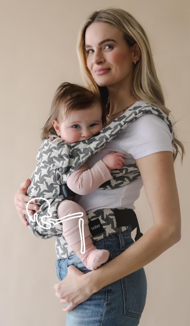 Ergonomische M-Position in der Boba Auri-Trage